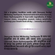 Eco friendly oral care kit with bamboo toothbrush and herbal whitening toothpaste