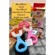 Toddler training oral care kit with U shaped toothbrush and toothpaste set