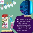 Kids dental kit with 1 toothpaste and 4 toothbrushes complete oral care set