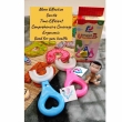 Chemical free kids oral care kit with herbal toothpaste and safe toothbrush set