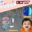 Infant oral hygiene kit with finger brushes and pacifier for newborns and toddlers