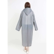 lightweight grey raincoat EVA reusable waterproof outdoor travel rain protection