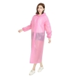 Pink EVA waterproof transparent raincoat for men and women free size hooded rainwear