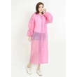 Unisex reusable pink raincoat lightweight EVA waterproof outdoor protection