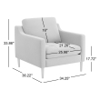 Modern forest green accent chair for living room d&eacute;cor