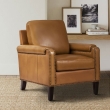 Camel Genuine Leather Armchair