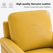 Premium Yellow Leather Accent Chair