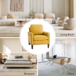 Yellow Living Room Armchair