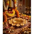 Decorative Gold Urli for Home Temple