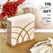 Gold Metal Napkin Stand for Kitchen