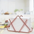Stylish metal napkin holder for tabletop organization