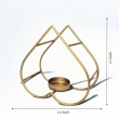 Handmade iron candle stand with heart design