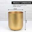 Decorative golden planter for tabletop display