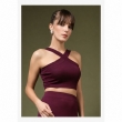 Women's purple crop top and A-line skirt co-ord set