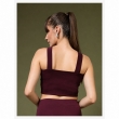 Purple Lycra two-piece co-ord set for women