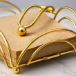 Elegant metal tissue holder for home
