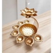 Rose gold centerpiece bowl for festive decor