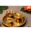 Diwali decorative metal deepak set