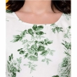 Vijay Enterprises green floral print top with comfortable relaxed fit for women