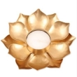 golden lotus flower candle holder tealight stand elegant home table decor