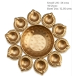 High quality brass coated iron urli bowls set designed for home decor and festive use