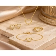 Designer heart necklace and earrings set for women