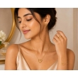 Elegant AMAILLE Heart Whisper necklace and earrings set