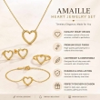 Lightweight AMAILLE Heart Whisper jewelry set