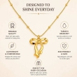Lightweight AMAILLE Eloise pendant set Chic AMAILLE bow jewelry set for everyday