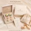 Modern duo earrings set from AMAILLE