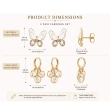 Lightweight fashion earrings for women by AMAILLE