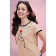 Aasna Enterprise women's cotton blend printed round neck t-shirt
