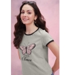 Aasna Enterprise women's cotton blend printed round neck t-shirt
