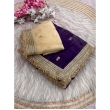 KAVISHA Enterprise satin saree featuring elegant sequin butti work