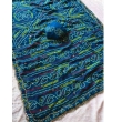 Blue fox georgette saree with running fancy fabric blouse