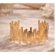 Elegant gold-plated stainless steel cuff bracelet