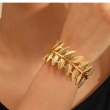 Elegant gold-plated stainless steel cuff bracelet