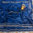 KAVISHA Enterprise satin saree paired with heavy work blouse