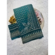 KAVISHA Enterprise sky blue blouse with mirror hand work