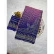 Pink fox georgette blouse featuring real mirror work