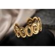 SOLMARE VENTURES stainless steel gold-plated cuff front view