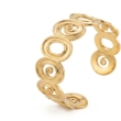 SOLMARE VENTURES gold-plated stainless steel cuff bracelet side view