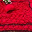 Red pure fox georgette fabric close-up by KAVISHA ENTERPRISE