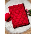 KAVISHA ENTERPRISE red fox georgette fabric paired with heavy worked fancy blouse