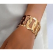 SOLMARE AyalCo elegant stainless steel cuff bracelet