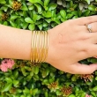 SOLMARE AyalCo elegant stainless steel cuff bracelet