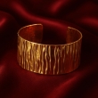 Stylish SOLMARE Ishtaara stainless steel gold cuff