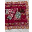 KAVISHA ENTERPRISE maroon soft silk saree with heavy worked blouse