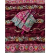 Maroon soft silk saree paired with Rangoli silk fabric blouse