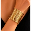 SOLMARE VENTURES gold-plated stainless steel cuff bracelet